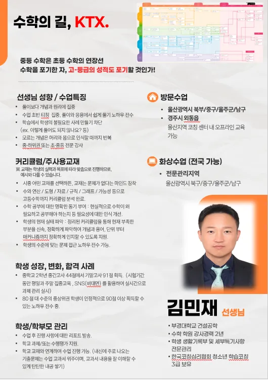 김민재 코치가 직접 작성한 소개서